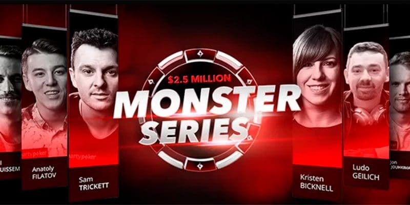 Monster Series с гарантированным призовым фондом 2 500 000 долларов на partypoker