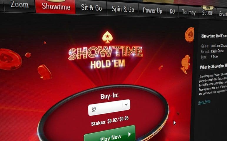 Poker Stars представили новый вид игры: Showtime must go on